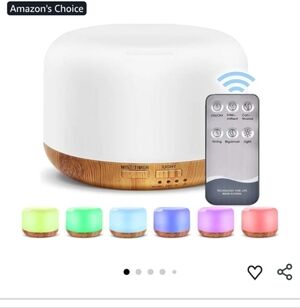 White and Light Wood Grain Ultrasonic Aroma Diffuser